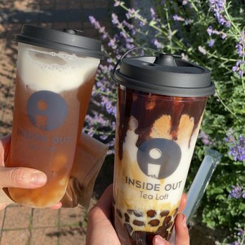 Inside Out Tea Loft - the beautiful brown sugar tiramisu latte - Bubble Tea Near Me - Coquitlam, British Columbia