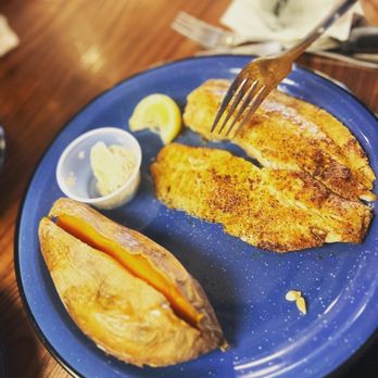 Hoffbrau Steak & Grill House - Pan Pan-Seared Tilapia could have used a glaze or sauce - Steakhouses Near Me - Granbury, Texas Hoffbrau Steak & Grill House - Pan Pan-Seared Tilapia could have used a glaze or sauce - Steakhouses Near Me - Granbury, Texas