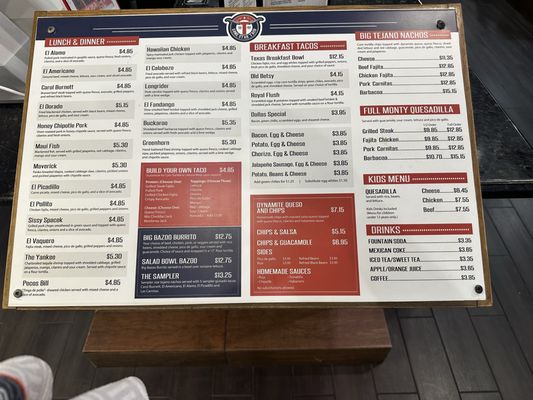 Menu photo 1 Lone Star Taco Houston, TX Menu photo 1 Lone Star Taco Houston, TX