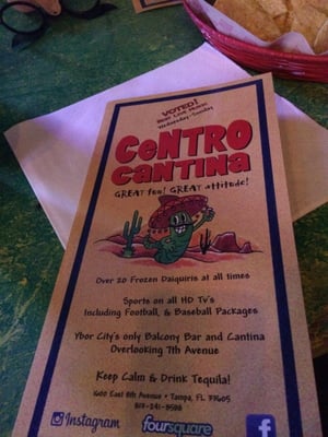 Menu photo 8 Centro Cantina Tampa, FL