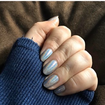 Fingerpaint Chicas - Holographic Nails done by Cecy - Nail Salons Near Me - Pasadena, California