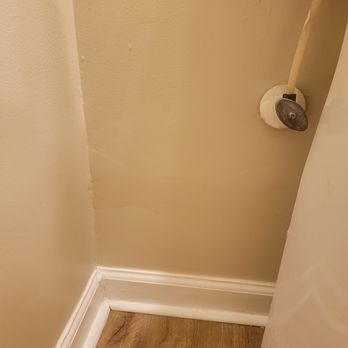 Into the Woods Flooring and Restoration - Second dry wall repair that was not flush with the wall. - Flooring Near Me - Buford, Georgia Into the Woods Flooring and Restoration - Second dry wall repair that was not flush with the wall. - Flooring Near Me - Buford, Georgia