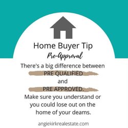 Angie Kirk - Dexter Realty - Raise your right hand and repeat after me... I will get pre approved before looking at homes...