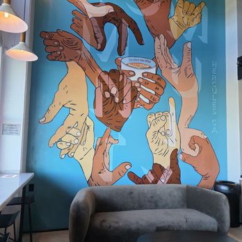 HŌM Coffee - Beautiful artwork - Bakeries Near Me - Hercules, California