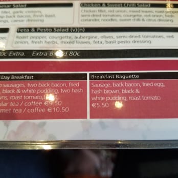 Lunch! - Breakfast menu - Cafes Near Me - Dublin, D