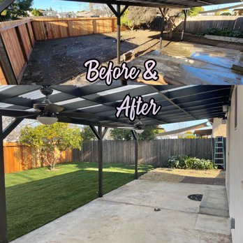 LB Construction & Remodeling - Before and after in a backyard remodel in San Leandro - General Contractors Near Me - San Leandro, California LB Construction & Remodeling - Before and after in a backyard remodel in San Leandro - General Contractors Near Me - San Leandro, California