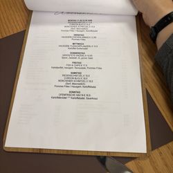 das "Mo" - Neue Galerie - Menu