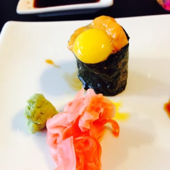 Siam Sushi - Uni with quail egg - sublime... - Thai Near Me - Tallahassee, Florida