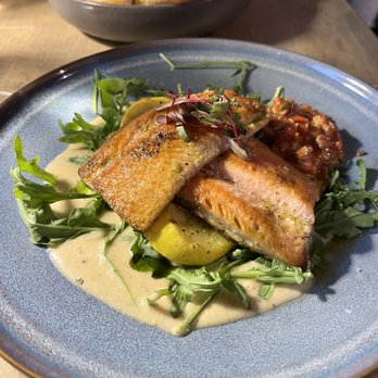 Gather in Jackson Hole - Seared Idaho Red Trout - New American Near Me - Jackson, Wyoming Gather in Jackson Hole - Seared Idaho Red Trout - New American Near Me - Jackson, Wyoming