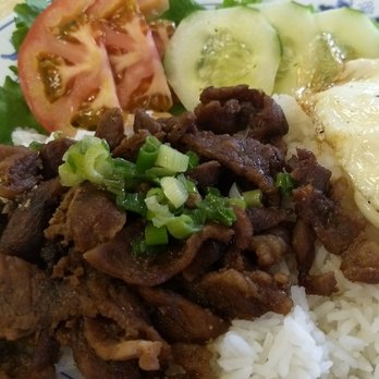 Que Huong Restaurant - Grilled pork and fried egg over rice. - Vietnamese Near Me - Phoenix, Arizona Que Huong Restaurant - Grilled pork and fried egg over rice. - Vietnamese Near Me - Phoenix, Arizona