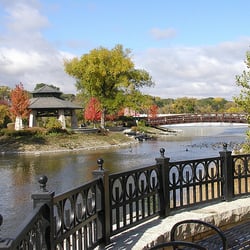 Elgin City of - One of the lovely parks along the Fox River in Elgin.