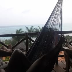 Hotel la Joya - On the porch, were we found ourselves glued!