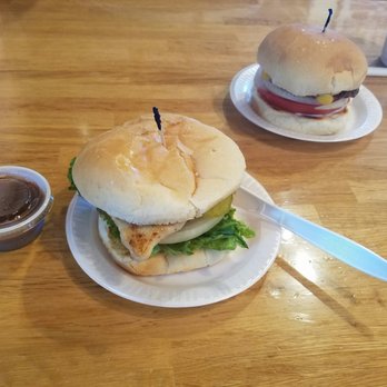 Tailgate Grill - Grilled chicken & cheeseburger. Fries not pictured but the small order was HUGE! - Burgers Near Me - Waynesboro, Virginia Tailgate Grill - Grilled chicken & cheeseburger. Fries not pictured but the small order was HUGE! - Burgers Near Me - Waynesboro, Virginia