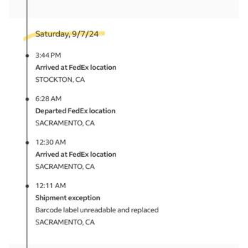 FedEx Ship Center - Tracking- honestly it sounds like someone at Stockton is stealing packages and just repeats scanning it based on all the other reviews. - Shipping Centers Near Me - Stockton, California