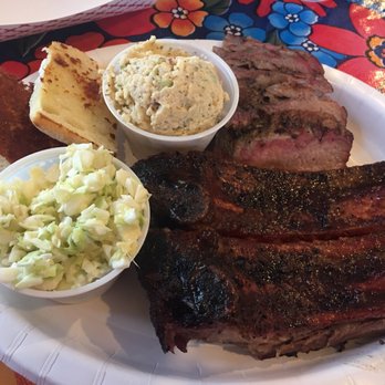 BBQ 152 - Beef ribs, tri tip, mashed potatoes, cole slaw and bread. - Barbeque Near Me - Gilroy, California