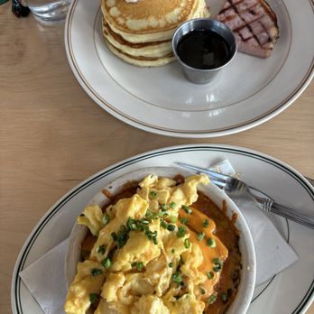 Lincoln Yard - Pulled pork hash and pancakes. - Comfort Food Near Me - Birmingham, Michigan Lincoln Yard - Pulled pork hash and pancakes. - Comfort Food Near Me - Birmingham, Michigan