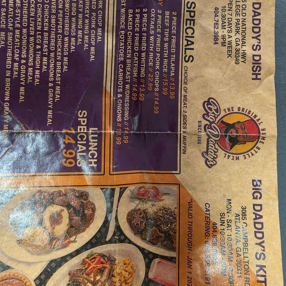Big Daddy's Kitchen - Soul Food Near Me - Atlanta, Georgia