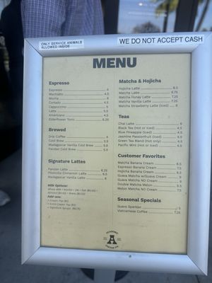 Menu photo 1 Academic Coffee Santa Clara, CA