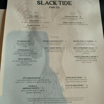 Slack Tide Fish - Menu - Seafood Near Me - Richmond, Virginia