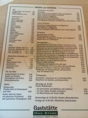 Menu photo 5 Gaststätte Max Stark Cologne, NW