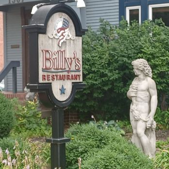 Billy's Restaurant - a statue in front of a restaurant - New American Near Me - Lincoln, Nebraska