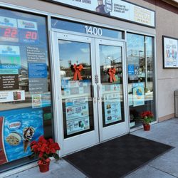 Chevron - Decorations outside of store.