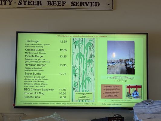 Menu photo 1 Hamburgers Sausalito, CA