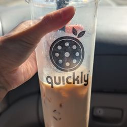 Coconut milk tea w boba boba was charged
