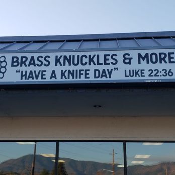 Brass Knuckles & More - 1720 Redwood Ave. Suite D - Outdoor Gear Near Me - Grants Pass, Oregon Brass Knuckles & More - 1720 Redwood Ave. Suite D - Outdoor Gear Near Me - Grants Pass, Oregon