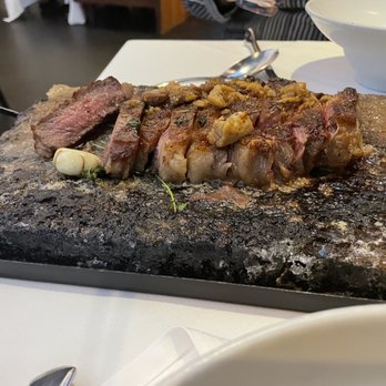 AnQi Bistro - Steak on salt block - Asian Fusion Near Me - Costa Mesa, California AnQi Bistro - Steak on salt block - Asian Fusion Near Me - Costa Mesa, California