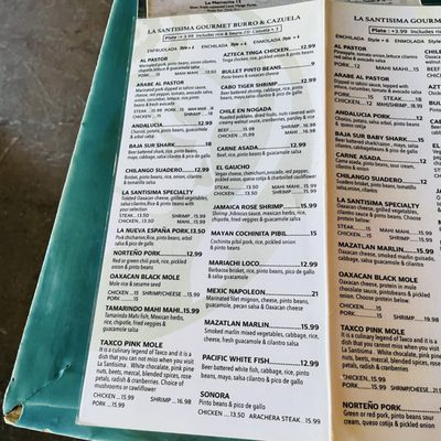 Menu photo 1 La Santisima Phoenix, AZ