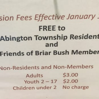 Briar Bush Nature Center - Admission free for Abington residents $3 adults $2 kids 2+ - Museums Near Me - Abington, Pennsylvania Briar Bush Nature Center - Admission free for Abington residents $3 adults $2 kids 2+ - Museums Near Me - Abington, Pennsylvania