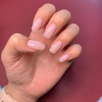 Sunset Nails - Hard gel nails with OPI bubble bath gel polish on top - Nail Salons Near Me - San Francisco, California Sunset Nails - Hard gel nails with OPI bubble bath gel polish on top - Nail Salons Near Me - San Francisco, California