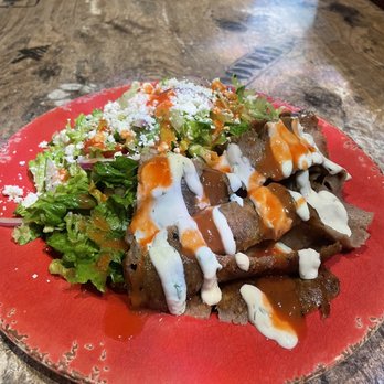 Greek Grotto - Greek salad with lamb/beef - Greek Near Me - Honolulu, Hawaii Greek Grotto - Greek salad with lamb/beef - Greek Near Me - Honolulu, Hawaii