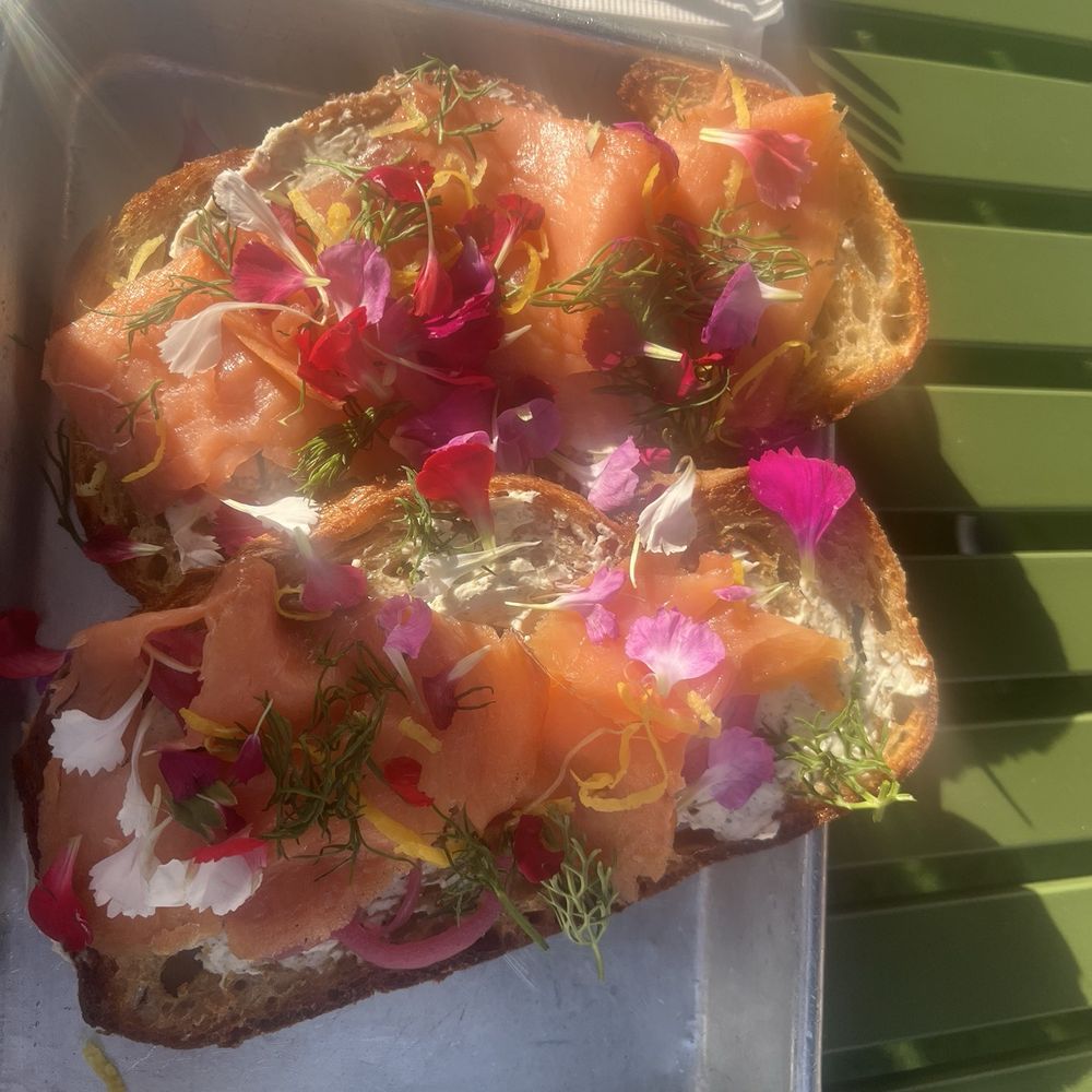 Revolution Roasters - Smoked salmon on sourdough toast. Delicious! - Coffee Roasteries Near Me - Carlsbad, California