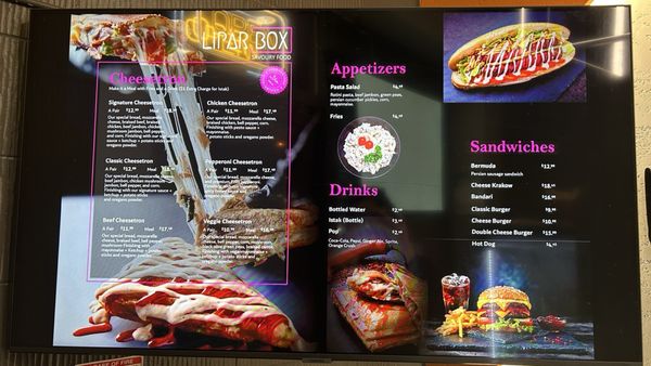 Menu photo 1 Lipar Box Toronto, ON Menu photo 1 Lipar Box Toronto, ON