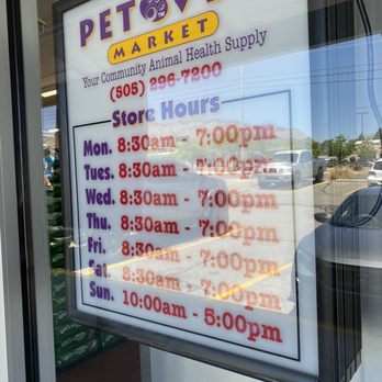 Pet Vet Market - Hours of operation - Pet Stores Near Me - Albuquerque, New Mexico Pet Vet Market - Hours of operation - Pet Stores Near Me - Albuquerque, New Mexico