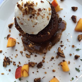 SAUSAL - Date Cake (moist) topped w/ Vanilla Ice Cream & bottom has thick caramel, sprinkled w/ caramel roasted walnuts & mango slices. - Mexican Near Me - El Segundo, California SAUSAL - Date Cake (moist) topped w/ Vanilla Ice Cream & bottom has thick caramel, sprinkled w/ caramel roasted walnuts & mango slices. - Mexican Near Me - El Segundo, California