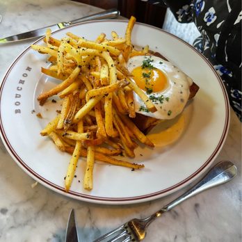 Bouchon - Truffle croque madame, truffle fries - French Near Me - Yountville, California