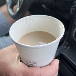 This is supposed to be a venti latte. Slowest Starbucks ever.
