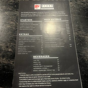 Pho Redbo - Menu 3/22/26 (ig: @cravingswithcat) - Vietnamese Near Me - Rolling Hills Estates, California