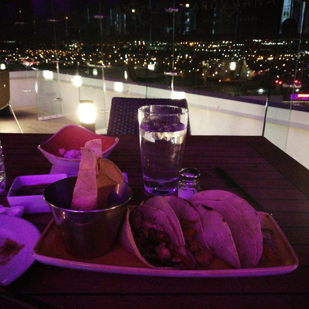 Arowana - Chicken fatjita tacos. They serve popcorn for free - Bars Near Me - Silao, GUA