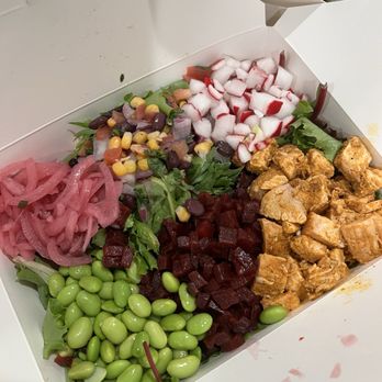 The Good Salad - Create Your Own Salad w/ Cajun chicken, spring mix, and toppings - Salad Near Me - Los Altos, California The Good Salad - Create Your Own Salad w/ Cajun chicken, spring mix, and toppings - Salad Near Me - Los Altos, California