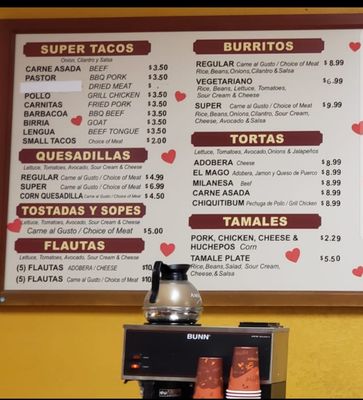 Menu photo 2 El Paisano Redwood City, CA