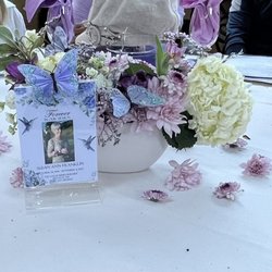 Florango - Centerpieces made by Florango for my grandmothers celebration of life.