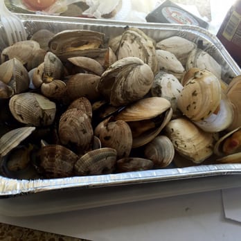 Quality Seafood - 2 lbs of Manila clams;1 lb tuatua;1lb of long neck(geoduck)- all steamed with garlic white wine sauce. - Seafood Markets Near Me - Redondo Beach, California