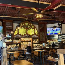 Bar from booth