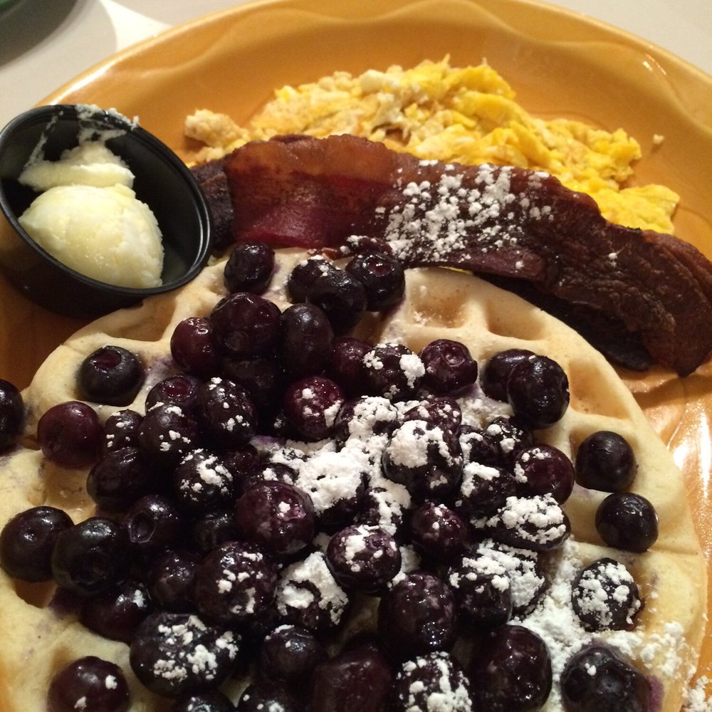 Rustler's Restaurant - Blueberry Waffles Combo - American Near Me - Tropic, Utah