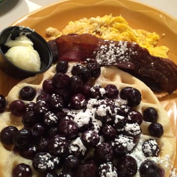 Rustler's Restaurant - Blueberry Waffles Combo - American Near Me - Tropic, Utah Rustler's Restaurant - Blueberry Waffles Combo - American Near Me - Tropic, Utah