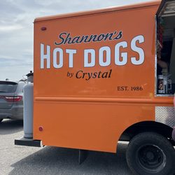 Shannon's Hotdogs by Crystal - Side of truck with logo